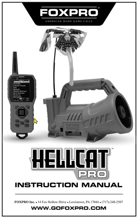 HELLCAT-PRO Instruction Manual