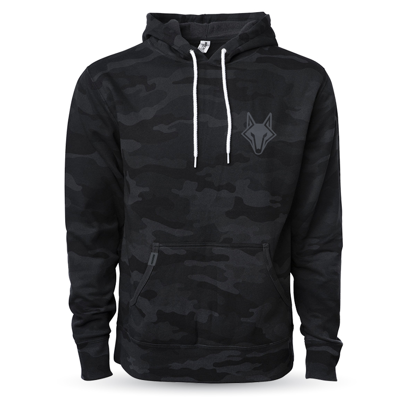 black camo hoodie