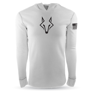 white-foxhead-flight-thermal-hoodie 1