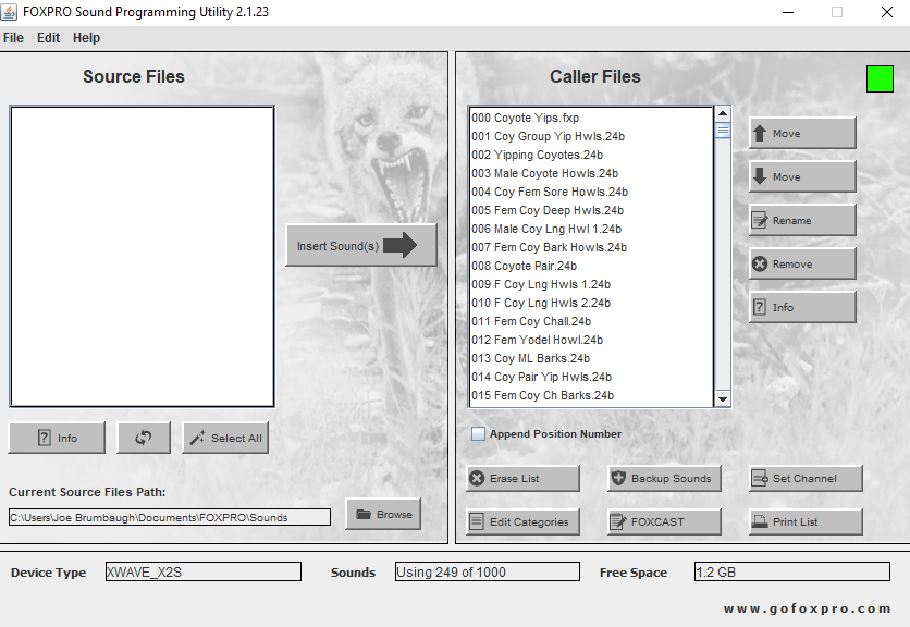 Sound Programming Utility Windows